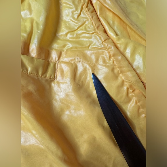 Swingster yellow Michelob front Chinese resto at back snap front nylon jacket M - Picture 2 of 6